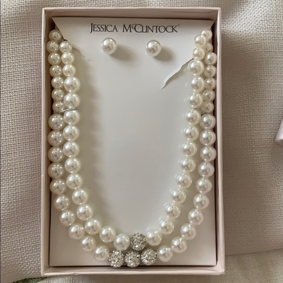 Jessica McClintock Necklace and Earring set - Picture 2 of 2